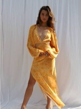 Jen's Pirate Booty Electro Floral Sonora Maxi Dress size XS